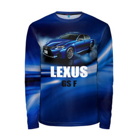 Мужской лонгслив 3D с принтом Lexus GS F в Белгороде, 100% полиэстер | длинные рукава, круглый вырез горловины, полуприлегающий силуэт | gs f | lexus | авто | автомобиль | лексус | машина | спорткар | тачка
