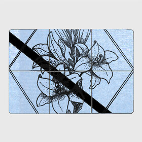 Магнитный плакат 3Х2 с принтом Белая лилия в Белгороде, Полимерный материал с магнитным слоем | 6 деталей размером 9*9 см | 
