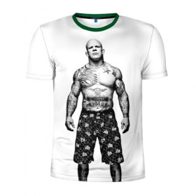 Мужская футболка 3D спортивная с принтом Джефф Монсон в Белгороде, 100% полиэстер с улучшенными характеристиками | приталенный силуэт, круглая горловина, широкие плечи, сужается к линии бедра | jeffrey william monson | mma | джефф монсон | джиу джитсу