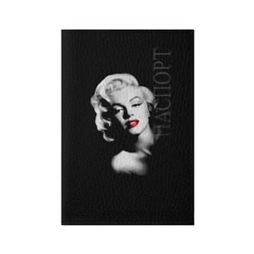 Обложка для паспорта матовая кожа с принтом Мэрилин Монро в Белгороде, натуральная матовая кожа | размер 19,3 х 13,7 см; прозрачные пластиковые крепления | marilyn monroe | актриса | блондинка | губы | звезда | кино | певица