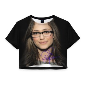 Женская футболка 3D укороченная с принтом Бесстыжие в Белгороде, 100% полиэстер | круглая горловина, длина футболки до линии талии, рукава с отворотами | 