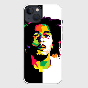 Чехол для iPhone 13 с принтом Bob Marley в Белгороде,  |  | Тематика изображения на принте: боб марли | поп арт
