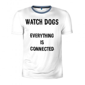 Мужская футболка 3D спортивная с принтом Watch Dogs в Белгороде, 100% полиэстер с улучшенными характеристиками | приталенный силуэт, круглая горловина, широкие плечи, сужается к линии бедра | 