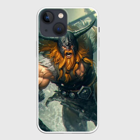 Чехол для iPhone 13 mini с принтом Olaf в Белгороде,  |  | Тематика изображения на принте: league of legends | lol | olaf | viking | викинг | лига легенд | лол | олаф