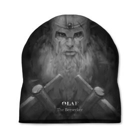 Шапка 3D с принтом Олаф в Белгороде, 100% полиэстер | универсальный размер, печать по всей поверхности изделия | league of legends | lol | olaf | viking | викинг | лига легенд | лол | олаф