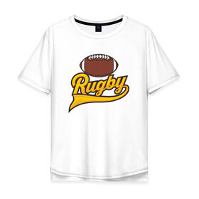 Мужская футболка хлопок Oversize с принтом I love RUGBY в Белгороде, 100% хлопок | свободный крой, круглый ворот, “спинка” длиннее передней части | america | brokenfinger | dotrugby | league | nails | rugby | rugbyunion | usa | womensrugby | медведь | мяч | регби | россия