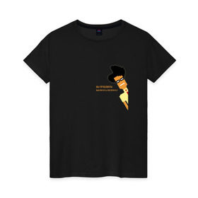 Женская футболка хлопок с принтом IT Crowd - Mos в Белгороде, 100% хлопок | прямой крой, круглый вырез горловины, длина до линии бедер, слегка спущенное плечо | it | it crowd | moss | админы | компьютерщики | сериалы