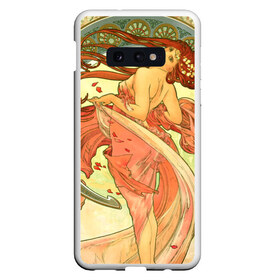 Чехол для Samsung S10E с принтом Alphonse Maria Mucha в Белгороде, Силикон | Область печати: задняя сторона чехла, без боковых панелей | Тематика изображения на принте: alphonse maria mucha | artist | drawing | girl | painting | pattern | patterns | альфонс | графика | девушка | живопись | картина | мария | муха | орнамент | узоры | художник