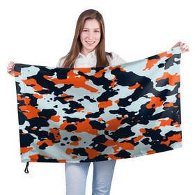 Флаг 3D с принтом Asiimov camouflage в Белгороде, 100% полиэстер | плотность ткани — 95 г/м2, размер — 67 х 109 см. Принт наносится с одной стороны | камуфляж | контр страйк | контра