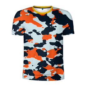 Мужская футболка 3D спортивная с принтом Asiimov camouflage в Белгороде, 100% полиэстер с улучшенными характеристиками | приталенный силуэт, круглая горловина, широкие плечи, сужается к линии бедра | Тематика изображения на принте: камуфляж | контр страйк | контра
