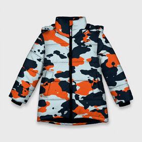 Зимняя куртка для девочек 3D с принтом Asiimov camouflage в Белгороде, ткань верха — 100% полиэстер; подклад — 100% полиэстер, утеплитель — 100% полиэстер. | длина ниже бедра, удлиненная спинка, воротник стойка и отстегивающийся капюшон. Есть боковые карманы с листочкой на кнопках, утяжки по низу изделия и внутренний карман на молнии. 

Предусмотрены светоотражающий принт на спинке, радужный светоотражающий элемент на пуллере молнии и на резинке для утяжки. | Тематика изображения на принте: камуфляж | контр страйк | контра