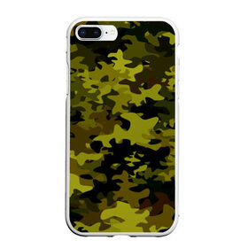 Чехол для iPhone 7Plus/8 Plus матовый с принтом Camouflage в Белгороде, Силикон | Область печати: задняя сторона чехла, без боковых панелей | камуфляж | хаки