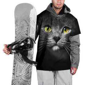 Накидка на куртку 3D с принтом Кошачий взгляд в Белгороде, 100% полиэстер |  | Тематика изображения на принте: взгляд | взор | глаза | киска | кот | котёнок | кошка | усы