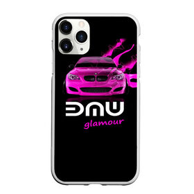 Чехол для iPhone 11 Pro матовый с принтом BMW glamour в Белгороде, Силикон |  | bmw | m5 | pink | авто | автомобиль | бмв | гламур | машина | розовый | стиль | тачка | элита