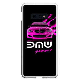 Чехол для Samsung S10E с принтом BMW glamour в Белгороде, Силикон | Область печати: задняя сторона чехла, без боковых панелей | Тематика изображения на принте: bmw | m5 | pink | авто | автомобиль | бмв | гламур | машина | розовый | стиль | тачка | элита