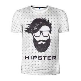 Мужская футболка 3D спортивная с принтом Hipster в Белгороде, 100% полиэстер с улучшенными характеристиками | приталенный силуэт, круглая горловина, широкие плечи, сужается к линии бедра | Тематика изображения на принте: hair | hipster | man | волосы | мужчина | парень | прическа | хипстер