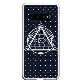 Чехол для Samsung Galaxy S10 с принтом Illuminati в Белгороде, Силикон | Область печати: задняя сторона чехла, без боковых панелей | Тематика изображения на принте: illuminati | pyramid | загадка | иллюминаты | око | пирамида | просвещение | просвещенные | тайна