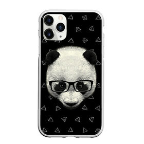 Чехол для iPhone 11 Pro Max матовый с принтом Умная панда в Белгороде, Силикон |  | animal | bear | beast | hipster | panda | smart | животное | зверь | медведь | очки | панда | свэг | умный | хипстер