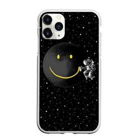 Чехол для iPhone 11 Pro Max матовый с принтом Лунная улыбка в Белгороде, Силикон |  | Тематика изображения на принте: astronaut | cosmonaut | cosmos | galaxy | meteor | moon | planet | smile | space | universe | астронавт | вселенная | галактика | звезды | космонавт | космос | луна | смайл | улыбка