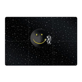 Магнитный плакат 3Х2 с принтом Лунная улыбка в Белгороде, Полимерный материал с магнитным слоем | 6 деталей размером 9*9 см | astronaut | cosmonaut | cosmos | galaxy | meteor | moon | planet | smile | space | universe | астронавт | вселенная | галактика | звезды | космонавт | космос | луна | смайл | улыбка