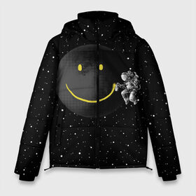 Мужская зимняя куртка 3D с принтом Лунная улыбка в Белгороде, верх — 100% полиэстер; подкладка — 100% полиэстер; утеплитель — 100% полиэстер | длина ниже бедра, свободный силуэт Оверсайз. Есть воротник-стойка, отстегивающийся капюшон и ветрозащитная планка. 

Боковые карманы с листочкой на кнопках и внутренний карман на молнии. | astronaut | cosmonaut | cosmos | galaxy | meteor | moon | planet | smile | space | universe | астронавт | вселенная | галактика | звезды | космонавт | космос | луна | смайл | улыбка