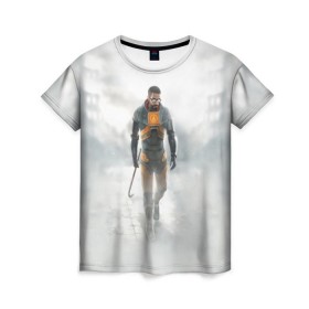 Женская футболка 3D с принтом Half - life в Белгороде, 100% полиэфир ( синтетическое хлопкоподобное полотно) | прямой крой, круглый вырез горловины, длина до линии бедер | half | life | гордон | фримен | хедкраб