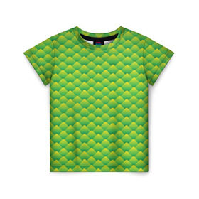 Детская футболка 3D с принтом Чешуя 2 в Белгороде, 100% гипоаллергенный полиэфир | прямой крой, круглый вырез горловины, длина до линии бедер, чуть спущенное плечо, ткань немного тянется | Тематика изображения на принте: дракон | змея | мозаика | узор | чешуя