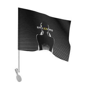 Флаг для автомобиля с принтом Brazzers в Белгороде, 100% полиэстер | Размер: 30*21 см | brazzers