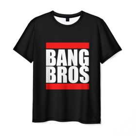 Мужская футболка 3D с принтом Bangbros в Белгороде, 100% полиэфир | прямой крой, круглый вырез горловины, длина до линии бедер | bangbros