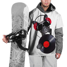 Накидка на куртку 3D с принтом DJ бульдог в Белгороде, 100% полиэстер |  | Тематика изображения на принте: бульдог | винил | диджей | музыка | наушники | очки | пёс | пластинка | собака | юмор