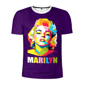 Мужская футболка 3D спортивная с принтом Marilyn Monroe в Белгороде, 100% полиэстер с улучшенными характеристиками | приталенный силуэт, круглая горловина, широкие плечи, сужается к линии бедра | marilyn monroe | актриса | звезда | кино | мэрилин монро | певица