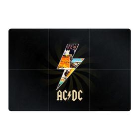 Магнитный плакат 3Х2 с принтом AC/DC 7 в Белгороде, Полимерный материал с магнитным слоем | 6 деталей размером 9*9 см | 
