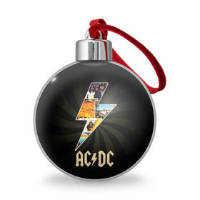 Ёлочный шар с принтом AC/DC 7 в Белгороде, Пластик | Диаметр: 77 мм | 