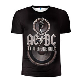Мужская футболка 3D спортивная с принтом AC/DC 1 в Белгороде, 100% полиэстер с улучшенными характеристиками | приталенный силуэт, круглая горловина, широкие плечи, сужается к линии бедра | 