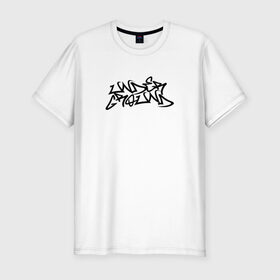 Мужская футболка премиум с принтом UNDERGROUND в Белгороде, 92% хлопок, 8% лайкра | приталенный силуэт, круглый вырез ворота, длина до линии бедра, короткий рукав | graffity | hip hop | rap | underground | андеграунд | граффити | рэп | хип хоп