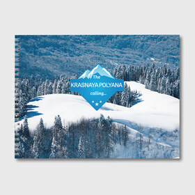 Альбом для рисования с принтом Красная поляна в Белгороде, 100% бумага
 | матовая бумага, плотность 200 мг. | горнолыжный курорт | горы | зима | красная поляна | лыжи | парк | роза хуторов | снег | сноутборд | сочи