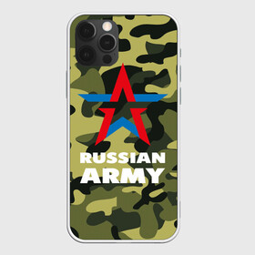 Чехол для iPhone 12 Pro с принтом Russian army в Белгороде, силикон | область печати: задняя сторона чехла, без боковых панелей | армия | военный | звезда | камуфляж. хаки | офицер | россия | русская армия | солдат | триколор