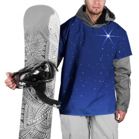 Накидка на куртку 3D с принтом Звезда пленительного счастья в Белгороде, 100% полиэстер |  | блеск | галактика | звёзды | космос | лучи | небо | ночь