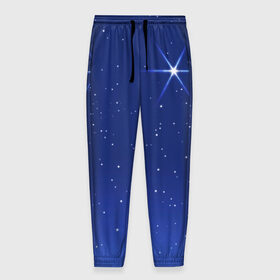 Мужские брюки 3D с принтом Звезда пленительного счастья в Белгороде, 100% полиэстер | манжеты по низу, эластичный пояс регулируется шнурком, по бокам два кармана без застежек, внутренняя часть кармана из мелкой сетки | блеск | галактика | звёзды | космос | лучи | небо | ночь