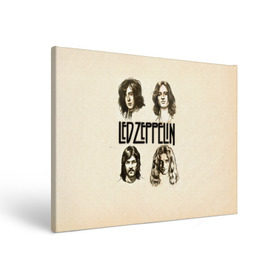 Холст прямоугольный с принтом Led Zeppelin 1 в Белгороде, 100% ПВХ |  | led zeppelin | лед зеппелин | роберт плант