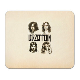 Коврик прямоугольный с принтом Led Zeppelin 1 в Белгороде, натуральный каучук | размер 230 х 185 мм; запечатка лицевой стороны | Тематика изображения на принте: led zeppelin | лед зеппелин | роберт плант