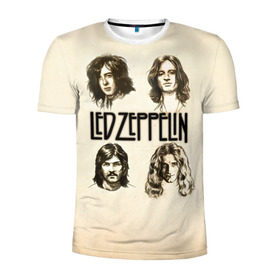 Мужская футболка 3D спортивная с принтом Led Zeppelin 1 в Белгороде, 100% полиэстер с улучшенными характеристиками | приталенный силуэт, круглая горловина, широкие плечи, сужается к линии бедра | Тематика изображения на принте: led zeppelin | лед зеппелин | роберт плант