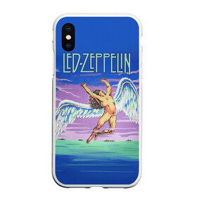 Чехол для iPhone XS Max матовый с принтом Led Zeppelin 2 в Белгороде, Силикон | Область печати: задняя сторона чехла, без боковых панелей | led zeppelin | лед зеппелин | роберт плант