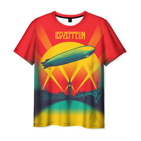 Мужская футболка 3D с принтом Led Zeppelin 3 в Белгороде, 100% полиэфир | прямой крой, круглый вырез горловины, длина до линии бедер | led zeppelin | лед зеппелин | роберт плант
