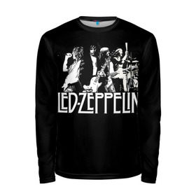 Мужской лонгслив 3D с принтом Led Zeppelin 4 в Белгороде, 100% полиэстер | длинные рукава, круглый вырез горловины, полуприлегающий силуэт | led zeppelin | лед зеппелин | роберт плант