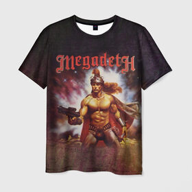 Мужская футболка 3D с принтом Megadeth 6 в Белгороде, 100% полиэфир | прямой крой, круглый вырез горловины, длина до линии бедер | megadeth | дирк вербурен | дэвид эллефсон | дэйв мастейн | кико лоурейро | мегадэт