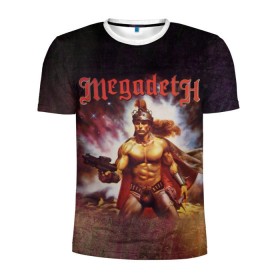 Мужская футболка 3D спортивная с принтом Megadeth 6 в Белгороде, 100% полиэстер с улучшенными характеристиками | приталенный силуэт, круглая горловина, широкие плечи, сужается к линии бедра | Тематика изображения на принте: megadeth | дирк вербурен | дэвид эллефсон | дэйв мастейн | кико лоурейро | мегадэт
