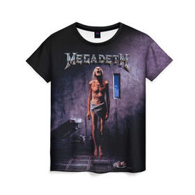 Женская футболка 3D с принтом Megadeth 7 в Белгороде, 100% полиэфир ( синтетическое хлопкоподобное полотно) | прямой крой, круглый вырез горловины, длина до линии бедер | megadeth | дирк вербурен | дэвид эллефсон | дэйв мастейн | кико лоурейро | мегадэт