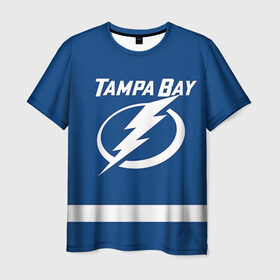 Мужская футболка 3D с принтом Tampa Bay Kucherov в Белгороде, 100% полиэфир | прямой крой, круглый вырез горловины, длина до линии бедер | 86 | nikita kucherov | tampa bay lightning | никита кучеров | нхл | тампа бэй лайтнинг | хоккей