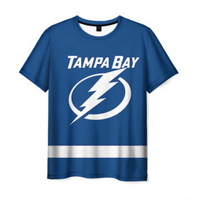 Мужская футболка 3D с принтом Tampa Bay Stamkos в Белгороде, 100% полиэфир | прямой крой, круглый вырез горловины, длина до линии бедер | 91 | steven christopher stamkos | tampa bay lightning | нхл | стивен стэмкос | тампа бэй лайтнинг | хоккей